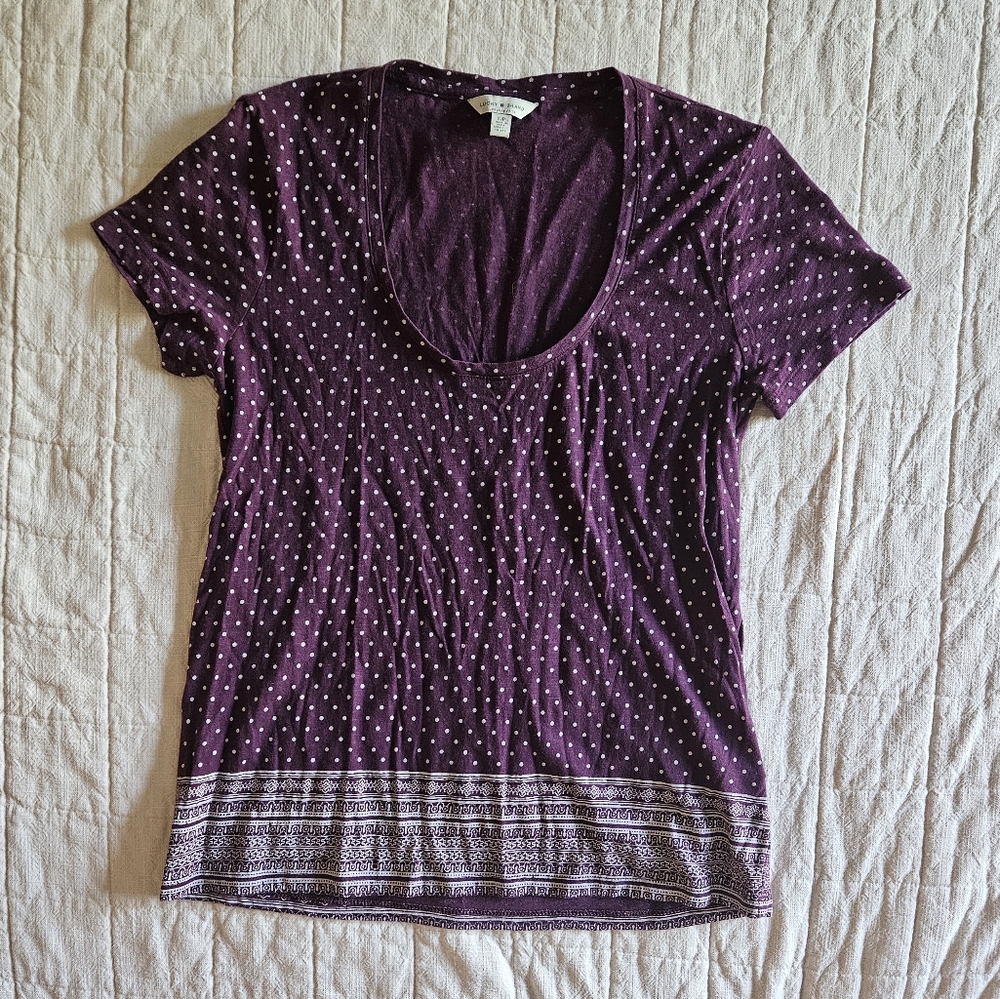 Lucky brand scoop neck tee (0426)